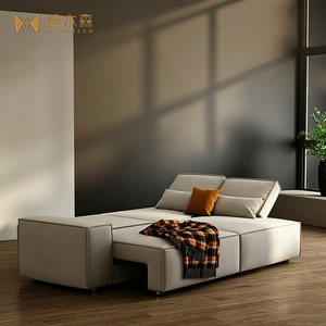 Divano Letto Pieghevole in Legno a Una Piazza con Contenitore - Arredamento Convertibile per Soggiorno, Ideale per Piccoli Appartamenti, Design Moderno Minimalista - Product Image 1