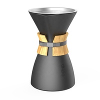 Ensemble de goutteurs à café écologiques en céramique mate comprenant un goutteur à filtre