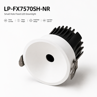 Spot LED COB sans cadre 12W, découpe 75mm, petite ouverture, downlight encastré pour plafond moderne LP-FX7570SH-NR-25-1