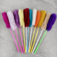 Jouet interactif pour chat en poils de lapin naturels, bâtonnet de chat pour chatons d'intérieur, pour jouer, taquiner et entraîner, accessoires pour animaux de compagnie