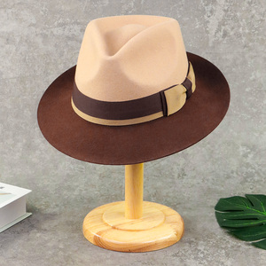 Cappello Fedora uomo all'ingrosso cappello 2022 Fedora 100% di lana australiana - Product Image 1