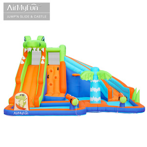 Airmyfun bơm hơi Bouncer không khí đôi trượt nước nhảy lâu đài bouncy bị trả lại Nhà trượt <span class=keywords><strong>Combo</strong></span> - Product Image 4