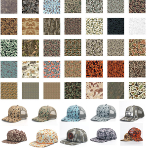 Tùy chỉnh màu sắc khác nhau và Camo Trucker Hat với da vá trucker cap - Product Image 6