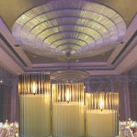 XSD9282 eléctrico marfil batería de plástico Led borde Pilar velas para boda cumpleaños MESA CENTRO DE MESA decoración de fiesta