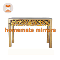 Nouvelle table console en diamant broyé avec miroir pour salon