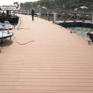 옥외 wpc 마루 설계된 단단한 나무 합성 decking 마루