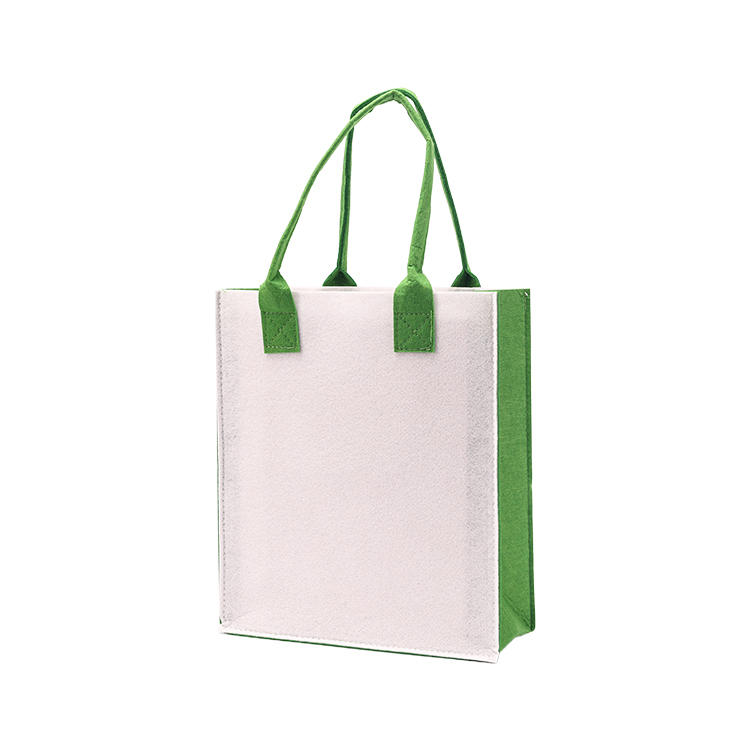 Factory Hot Selling Large Capacity Cartoon Reusable Shopping Felt Tote Bag with Custom Printed