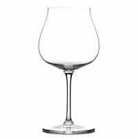 Petit verre à vin rouge en cristal de Bourgogne à long pied pour hôtel et événements