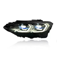 JY - Luces LED Personalizadas de 12 V para Automóviles y Señales de Giro para BMW Serie 4 G22 G82 (2021-2024), Amarillo/Blanco/Ámbar, Conexión Plug and Play, Faro Delantero G22