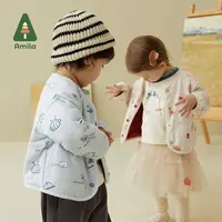 Amila Quần Áo Trẻ Em Mặc Áo Khoác Nhỏ Trang Phục Tinh Tế Và Bền Áo Khoác Trẻ Em Vải Bông Hai Mặt Thời Trang Phong Cách Mới 2022