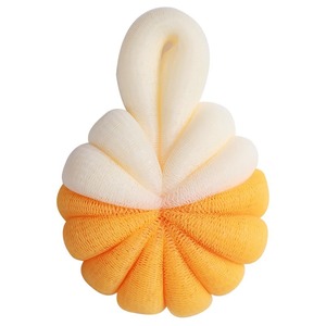 Zenidoo HYH80 Grande boule de bain en PE bicolore en forme de fleur, maille douce moussante pour brosses de bain modernes, éponges et exfoliants - Product Image 1