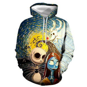 Nouveau sweat-shirt imprimé en 3D pour homme, terreur de Noël, cardigan à capuche surdimensionné, cosplay, marchandise de film - Product Image 6