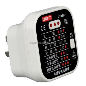 Testeur de prise Yulide UT09A/09B – Testeur de polarité des fils de terre, neutre et sous tension, détection de phase - Product Image 3
