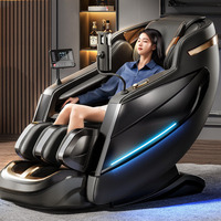 Fauteuil de massage professionnel moderne multifonctionnel à pression d'air Shiatsu à gravité zéro confortable