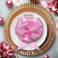 Noeud cadeau tendance en ruban PP avec effet dégradé et gaufrage, pour emballage cadeau de mariage, décoration de cérémonie