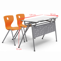 Meubles de classe scolaire, chaises et tables, ensemble bureau et chaise pour étudiants