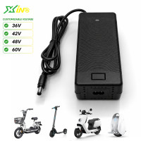 Chargeur de batterie au plomb-acide 48V pour trottinettes électriques pliables et vélos électriques avec interface DC XLR GX16 personnalisée, charge intelligente