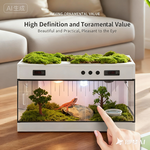 Großhandel 4x2x2 120 Gallonen Schwarzes PVC Echsen Reptilien Gehege Tank Käfig Habitat <span class=keywords><strong>Terrarium</strong></span> Flach Verpackt in Kartons - Product Image 6