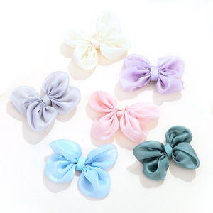 Accesorio para el cabello con lazo de satén de color macarrón, hecho a mano, diadema dulce para uso diario - Product Image 4