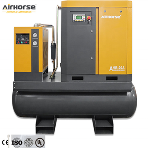 AirHorse Compresseur d'air à faible bruit 8-10Bar 16Bar 4KW/5.5KW/7.5KW/11KW/15KW Compresseurs d'air à vis tout-en-un 300litre 500litre - Product Image 2