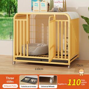 Großer Doppeltüriger Metall-Tierkäfig Metall-Zwinger Robuster Zusammenklappbarer Hundekäfig - Product Image 5