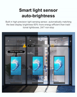 Écran d'affichage numérique LCD 4K haute luminosité 3000 Nits pour vitrine, affichage publicitaire pour centre commercial, à suspendre au plafond ou sur pied