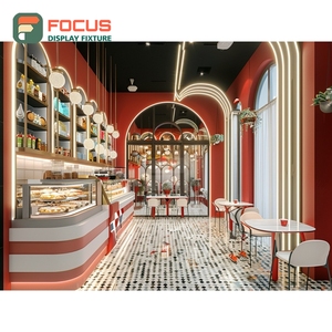 ชั้นวางสินค้ากาแฟสมัยใหม่ ชั้นวางแสดงสินค้ากระจกนิรภัย ช่องแสดงอุปกรณ์เสริม ชั้นวางแสดงสินค้าสำหรับร้านกาแฟ - Product Image 5