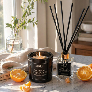 AIKUN Processing Customization Eco Friendly Glass Scented Candle and Non Flame Scented Candles <b>Reed</b> <b>Diffuser</b> Sets Gift Set - Product Image 2