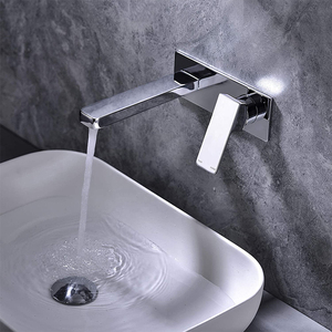 Rubinetto Quadrato a Incasso Nero, Miscelatore Monocomando per Lavabo da Bagno Oro Spazzolato, Rubinetto Cromato, Rubinetto in Metallo Canna di Fucile - Product Image 5