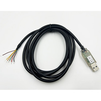 Nouveau câble USB TTL Utech FTDI 2026 avec LED intégrées, 3.3V/250mA, blindage tressé, à extrémités, pour imprimante/scanner/appareil photo