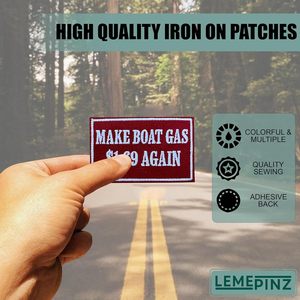 CustomEmbroidery <b>Patch</b> 3 Inches Iron <b>On</b> <b>Sew</b> <b>On</b> Fabric Applique For Bags - Product Image 4