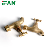 Robinet de jardin en laiton IFAN OEM / Personnalisable, installation facile en extérieur, robinet de lavabo, robinet d'arrêt