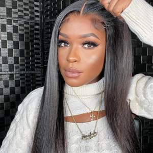 Perruques Lacefront <span class=keywords><strong>Cheveux</strong></span> Humains 13x6 Pré-coupées Dentelle HD Perruque Frontale Complète Sans Colle <span class=keywords><strong>Cheveux</strong></span> Vierges Naturels Ondulés Profonds/Type Eau <span class=keywords><strong>Cheveux</strong></span> Vietnamiens - Product Image 2