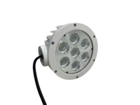 Projecteur LED 80W à faisceau large 5000K, lampe de travail DC haute luminosité pour camions de pompiers, patrouilles et mât de sauvetage