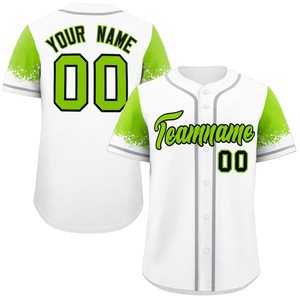 Maillot de baseball personnalisé avec effet éclaboussures de peinture : Chemise à boutons personnalisée pour équipe - Product Image 1
