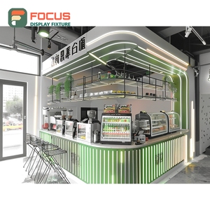 ตู้โชว์กาแฟแบบครบวงจร ผิวไม้ด้าน พร้อมพื้นที่จัดแสดงถุงกาแฟ ตู้โชว์ร้านค้าขายกาแฟ - Product Image 3