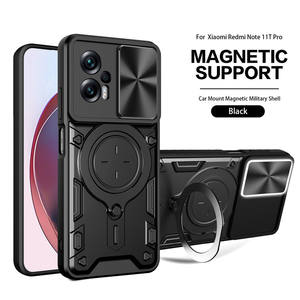 Étui de téléphone en TPU et PC avec support magnétique coulissant pour fenêtre CD pour Redmi Note 11T Pro 5G/11T Pro + 5G/POCO X4 GT 5G - Product Image 3