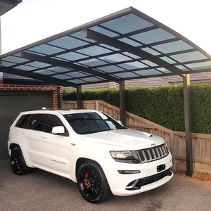 Auvent de voiture extérieur avec structure en aluminium, conception imperméable pour le stationnement des voitures et l'utilisation dans le <span class=keywords><strong>jardin</strong></span> - Product Image 4