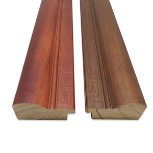 Wood Trim Rectangular Embossing <b>Printing</b> Wall Installation Indoor Use White Wood <b>Material</b> 64037 - Product Image 1
