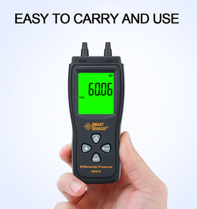 AS510 มาโนมิเตอร์แบบดิจิตอลสำหรับวัดความดันอากาศแบบดิฟเฟอเรนเชียล 100 HPa และ 45.15 - Product Image 3