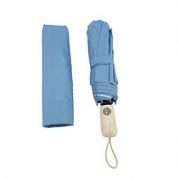 Parapluie bleu à 8 baleines avec revêtement argenté, ouverture et fermeture automatiques, coupe-vent, pliable, avec logo personnalisé, style moderne, vente en gros