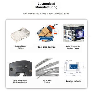 ขั้วต่อสาย<span class=keywords><strong>แลน</strong></span>แบบไม่มีฉนวนป้องกัน RJ45 Cat5e Cat6 สำหรับเครือข่ายสำนักงาน ปลั๊กโมดูลาร์ 8P8C อุปกรณ์ต่อ<span class=keywords><strong>สาย</strong></span> LAN - Product Image 4