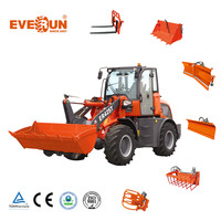 EVERUN ER425T Nouveau produit Petit chargeur frontal compact Prix Mini chargeur articulé à pelle