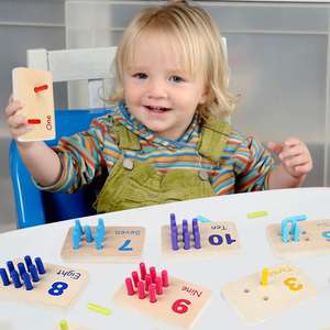 Jeu de bâtons de Cognition Montessori pour enfants, apprentissage préscolaire des maths et des nombres, activités éducatives - Product Image 5