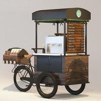Fabricant de stands mobiles de nourriture et de café personnalisés, bien faits, pour la promotion en plein air