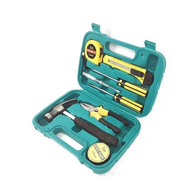 9pcs Professional Carbon Steel Hand Tools Household Car Repairing Hand Tool Kit
