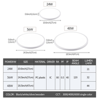 Lampe suspendue moderne nordique à LED pour plafond, décoration ronde chinoise, AC 165-265V