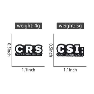 Citation drôle épingles en émail je n'ai pas de mémoire broches drôles sac à dos revers Badge cadeau pour amis bijoux en gros - Product Image 6