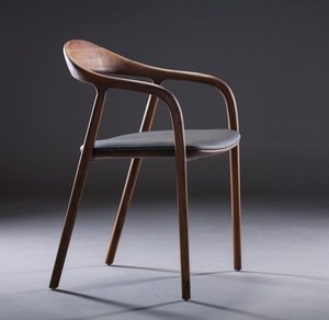 Sedia <span class=keywords><strong>da</strong></span> <span class=keywords><strong>Pranzo</strong></span> di Lusso Stile Nordico di Alta Qualità in Legno Massello con Struttura in Legno di Rovere e Seduta in Pelle per <span class=keywords><strong>Sala</strong></span> <span class=keywords><strong>da</strong></span> <span class=keywords><strong>Pranzo</strong></span> - Product Image 2