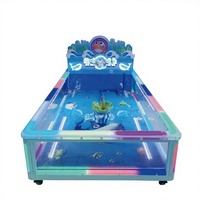 Nouvel équipement de terrain de jeux, jeux d'arcade de pêche multijoueurs, bassin à poissons en métal et fibre de verre pour enfants